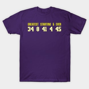 LA Lakers 2000s, best starting 5 T-Shirt